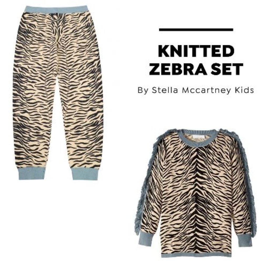 Stella McCartney - Zebra pants + sweater - 12A